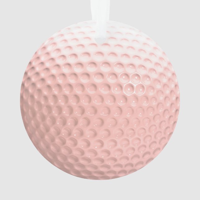 Pink Golf Ball Sport Ornament (Rückseite)