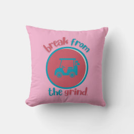 Pink Golf Cart BFTG Kissen