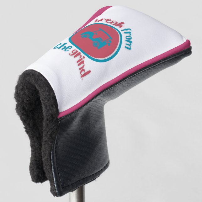 Pink Golf Cart BFTG Putter Abdeckung Headcover (3/4 Vorderseite)