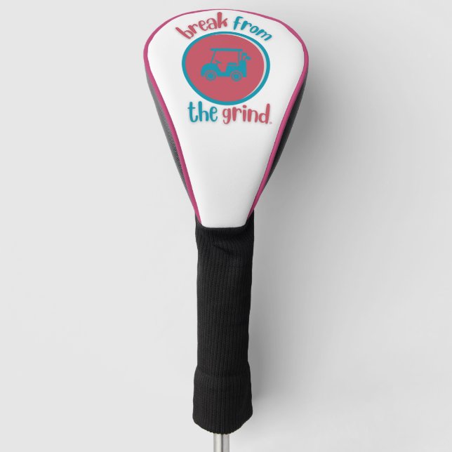 Pink Golf Cart BFTG Treiberabdeckung Headcover (Vorderseite)