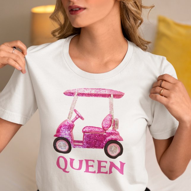 Pink Golf Cart Imitats Sequeen Queen Tri-Blend Shirt (Von Creator hochgeladen)