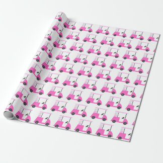 Pink Golf Cart Muster Umschlagpapier Geschenkpapier