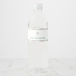 Pink Golf Geburtstag Wasser Flaschen Labels Wasserflaschenetikett