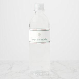 Pink Golf Geburtstag Wasser Flaschen Labels Wasserflaschenetikett