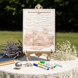 Pink Goose Libs Baby Shower Group game Acrylschild