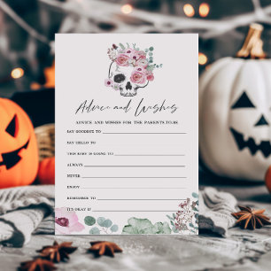 Pink Gothic Floral Skull Ratschläge und Wünsche Sp