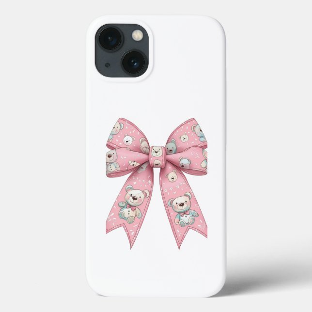 Pink Gothic skull bow case cute kawaii pastel Gru  (Rückseite)