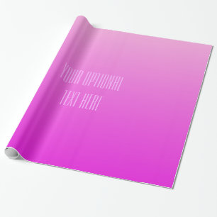 Pink Gradient, benutzerdefiniertes Textrahpapier Geschenkpapier