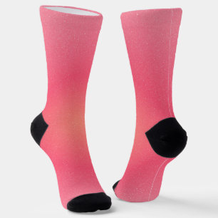 Pink Gradient Crew Socken für Frauen