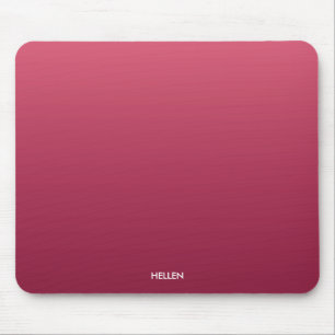 Pink Gradient Ombre Personalisiert Mousepad
