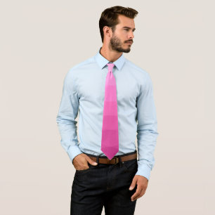 Pink Gradient Polygonal Neck Tie Krawatte