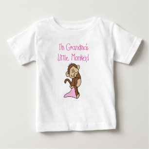 Pink Grandmas Kleiner Affe Baby T-shirt