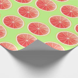 Pink Grapefruit Slices Pattern Geschenkpapier