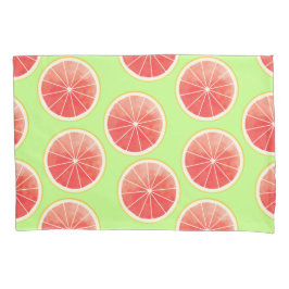 Pink Grapefruit Slices Pattern Kissenbezug