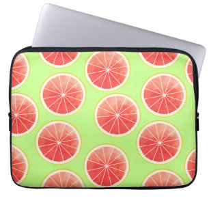 Pink Grapefruit Slices Pattern Laptopschutzhülle