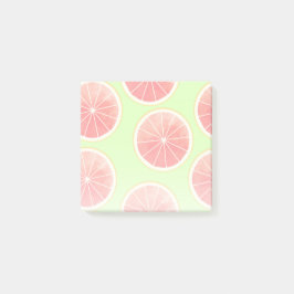 Pink Grapefruit Slices Pattern Post-it Klebezettel