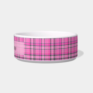Pink Gray Kariert Tartan Napf