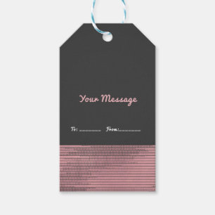 Pink & Gray Moderne Glam Sequins Chic Elegante Gef Geschenkanhänger