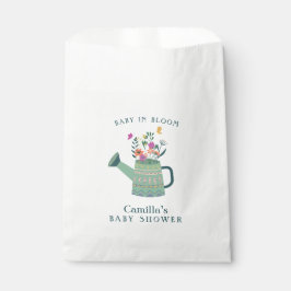 Pink Green Baby in Bloom Baby Dusche Geschenktütchen