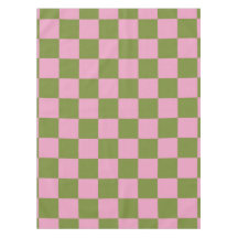 Pink Green Checkered Gingham Pattern