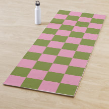 Pink Green Checkered Gingham Pattern