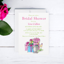 Pink Green Gifts Champagner Brille Einladung