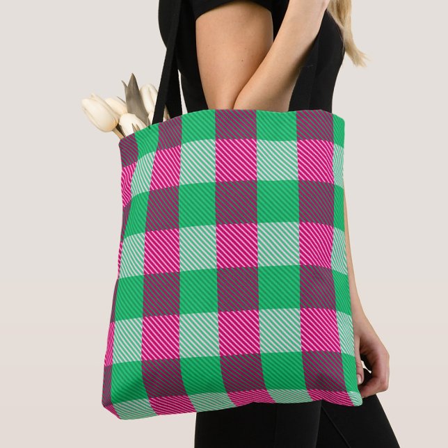 Pink Green Gingham Karo Design (Von Creator hochgeladen)