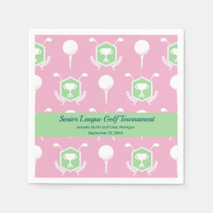 Pink & Green - Golfparty-Tischwäsche Serviette