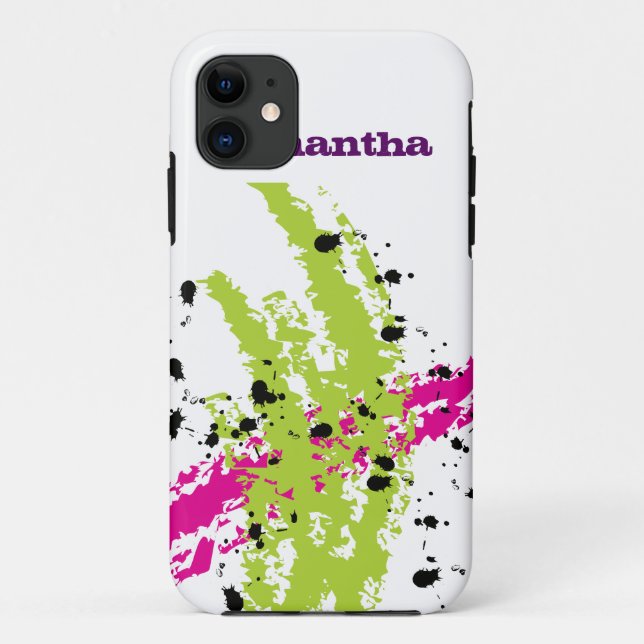 Pink Green iPhone 5 Mate Barely There™ Case (Rückseite)