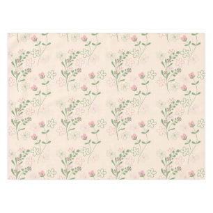 Pink Green Retro Y2K 70er Blume Muster Tischdecke