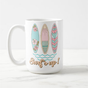 PINK & GREEN SOMMERZEITSURFBOARTEN KAFFEETASSE