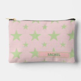 Pink Green Stars Pattern Constellation Pencil Case Zubehörtasche