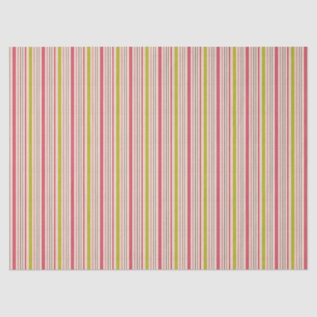 Pink & green stripes  seidenpapier (Vorderseite)