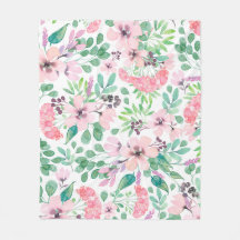 Pink & Green Toskana Blume Muster