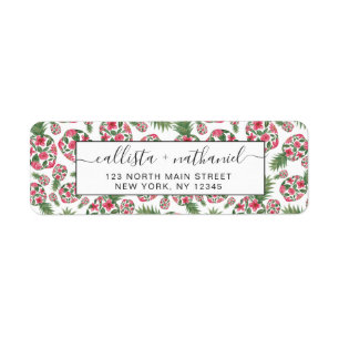 Pink Green Watercolor Blumenmuster Muster