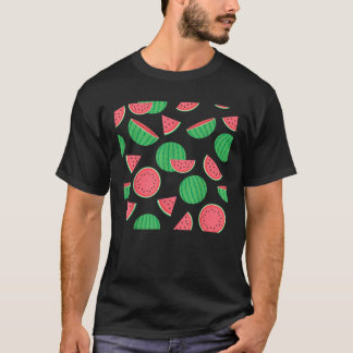Pink Green Watermelon Sommer Melon Frucht Gif T-Shirt