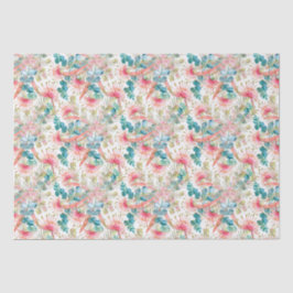 Pink Grevillea und Eukalyptus Seidenpapier