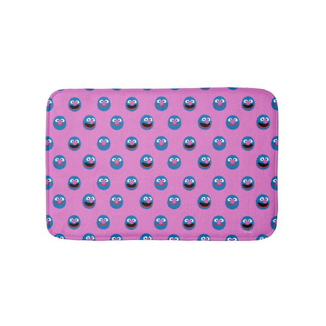 Pink Grover Face Pattern Badematte (Vorderseite)