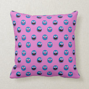 Pink Grover Face Pattern Kissen