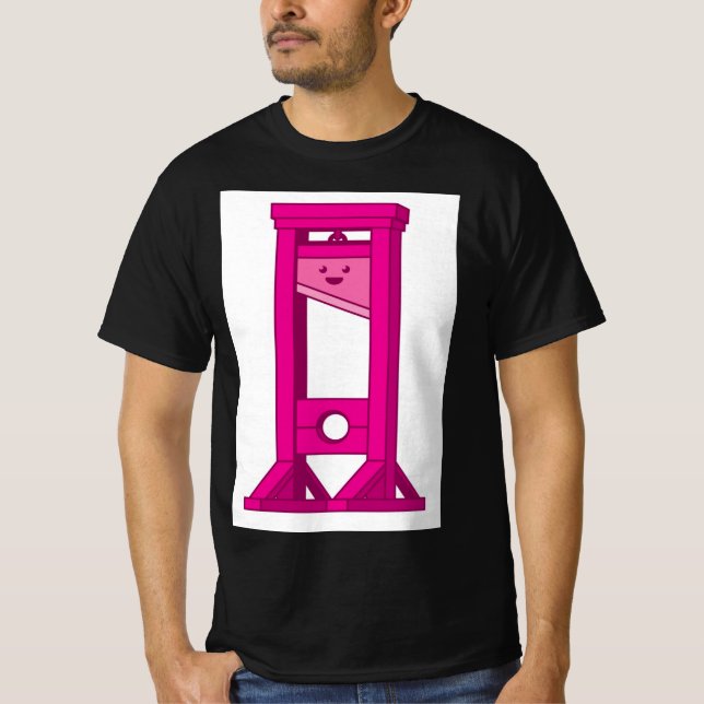 Pink Guillotine Black T - Shirt (Vorderseite)