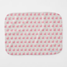 Pink Gum Blume Baby Burp Tuch