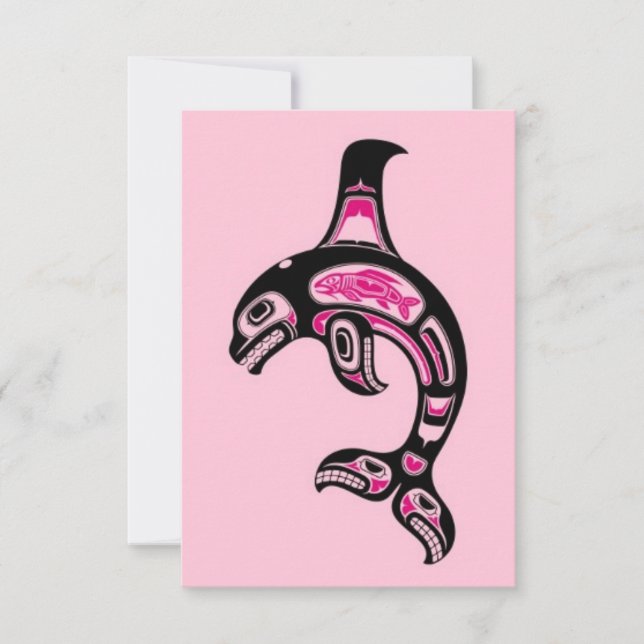 Pink Haida Spirit Killer Whale (Vorderseite)