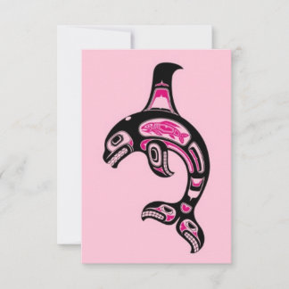 Pink Haida Spirit Killer Whale