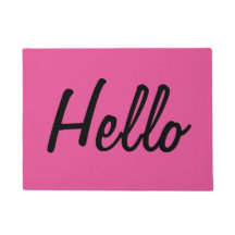 Pink - hallo Fußmatte