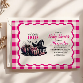 Pink Halloween Baby Dusche Einladung