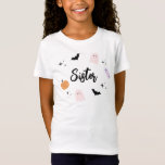 Pink Halloween Birthday Sister T - Shirt<br><div class="desc">Pink Halloween Birthday Sister T - Shirt</div>