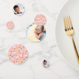 Pink Halloween Custom 3-Foto Little Boo Muster Konfetti