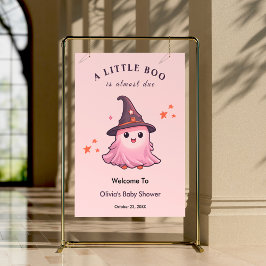 Pink Halloween Ein kleines Boo Baby Duschbad Empfa Poster