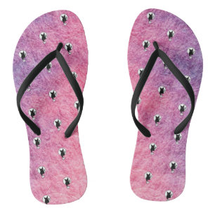 Pink Halloween Flip Flops von Poet Adiela Akoo