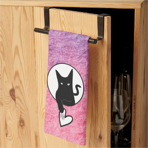 Pink Halloween Küchenhandtuch von Poet Adiela Akoo Geschirrtuch